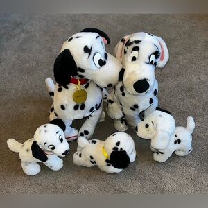 Vintage Disney ‘101 Dalmatians’ Plush Dog Set